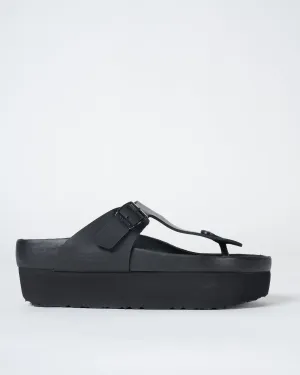gizeh papillio sandal - black leather