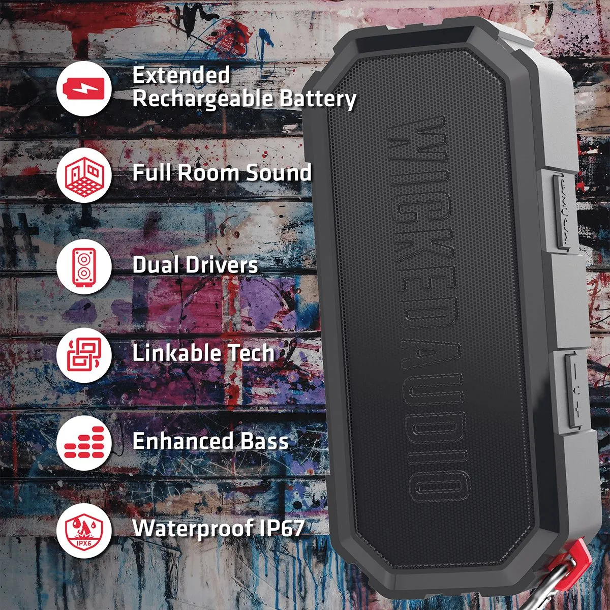 Growl Rugged Bluetooth Speaker
