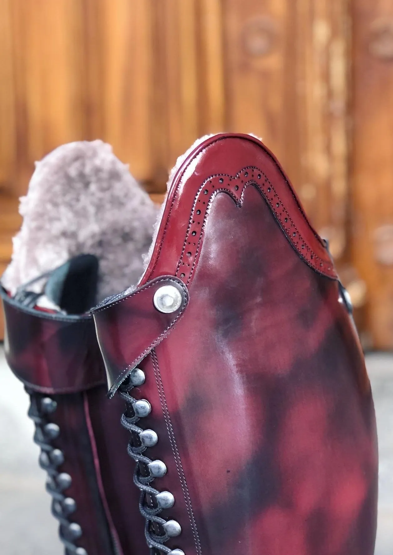 Heart brogue top