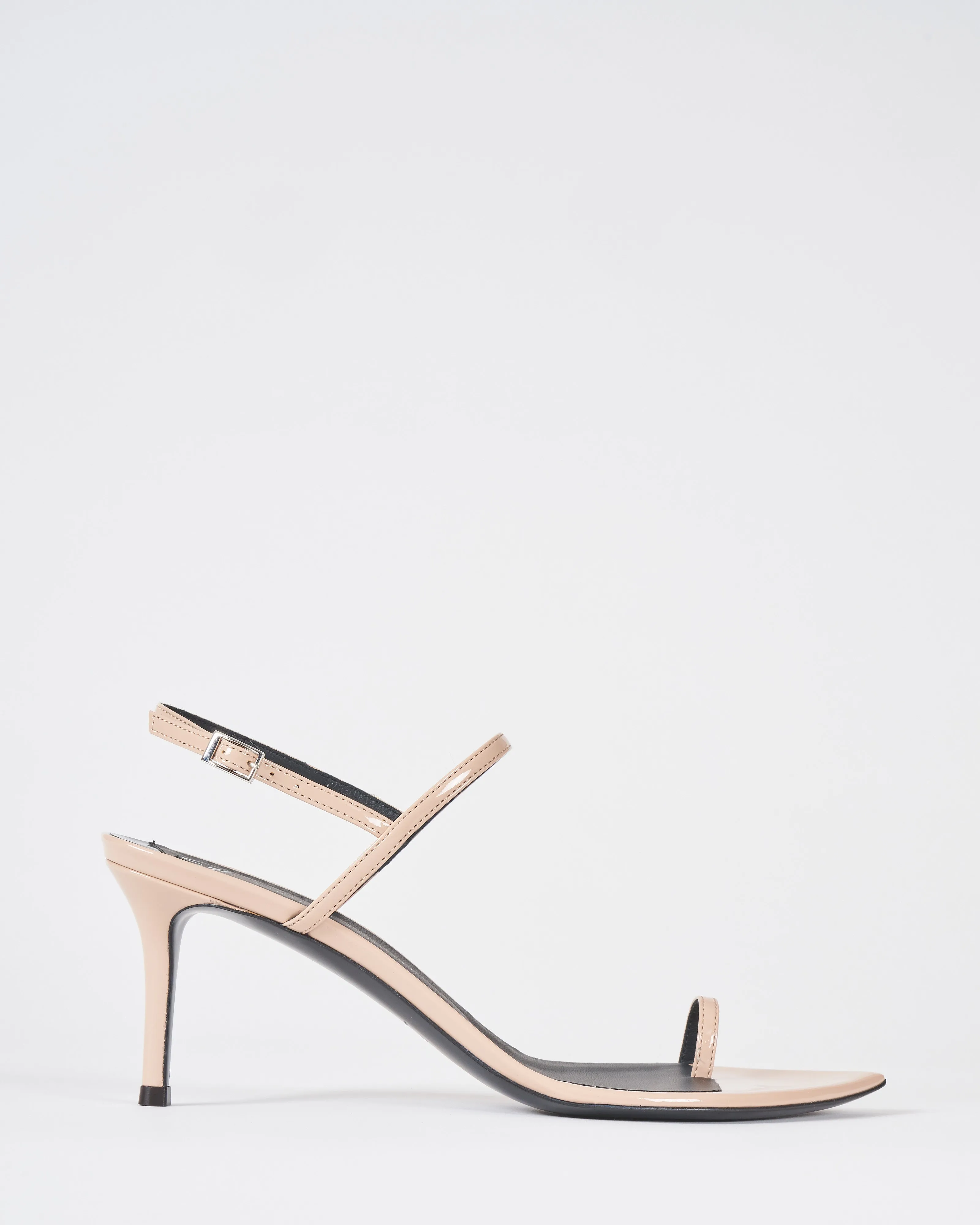 heeled sandal with pointed toe ring