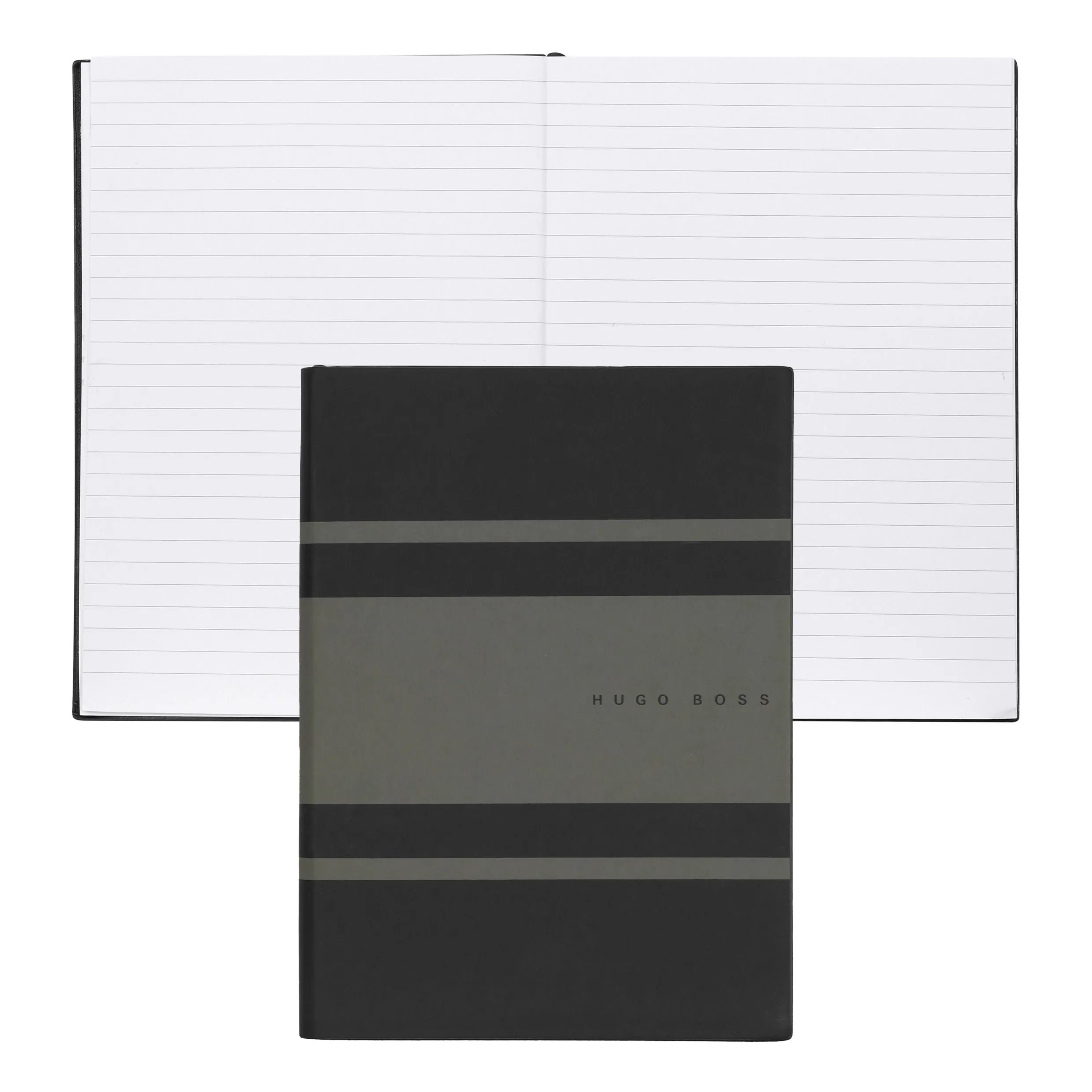 HUGO BOSS HNH127TL-Notebook A5 Essential Gear Matrix Khaki Lined