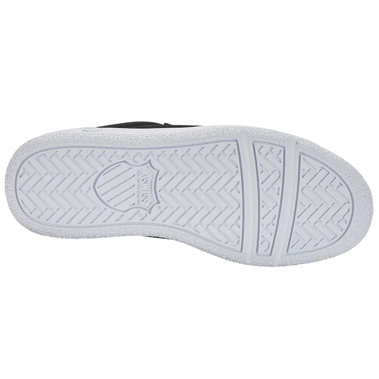 K-Swiss Women's Classic PF Platform Sde Court Shoes in Black/Silver/White