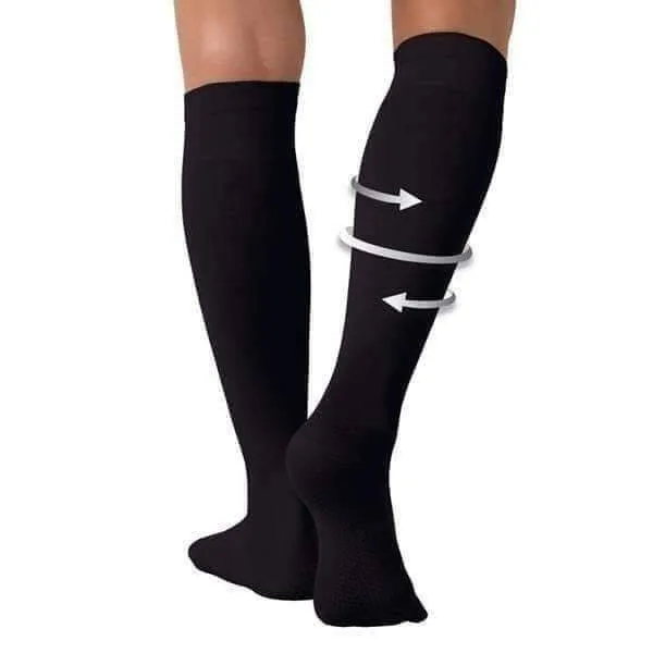 Knee High Flight Compression Socks (Closed Toe) - CCL2 - 23-32mmHg - Black or Beige