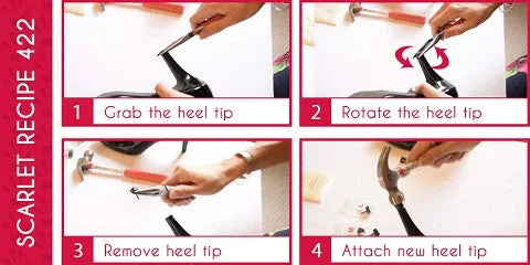 Lightweight Hammer: Stiletto Heel Tip Replacement Dowel Shoe Repair Tool by Scarlet