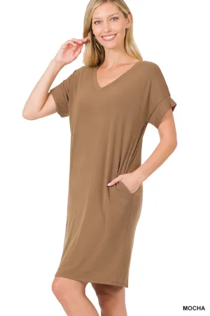 Love Hard Dress in Mocha