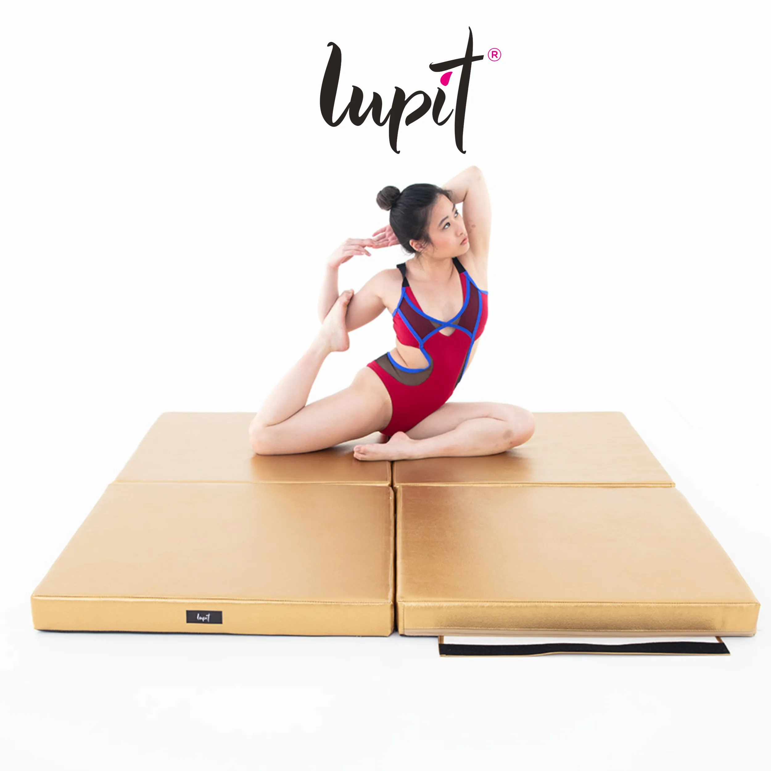 Lupit Crash Mat Square Multi-Use Premium Gold Metallic | 150 cm - 8 cm