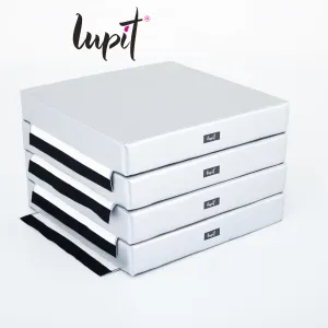 Lupit Crash Mat Square Multi-Use Premium Silver Metallic | 150 cm - 12 cm