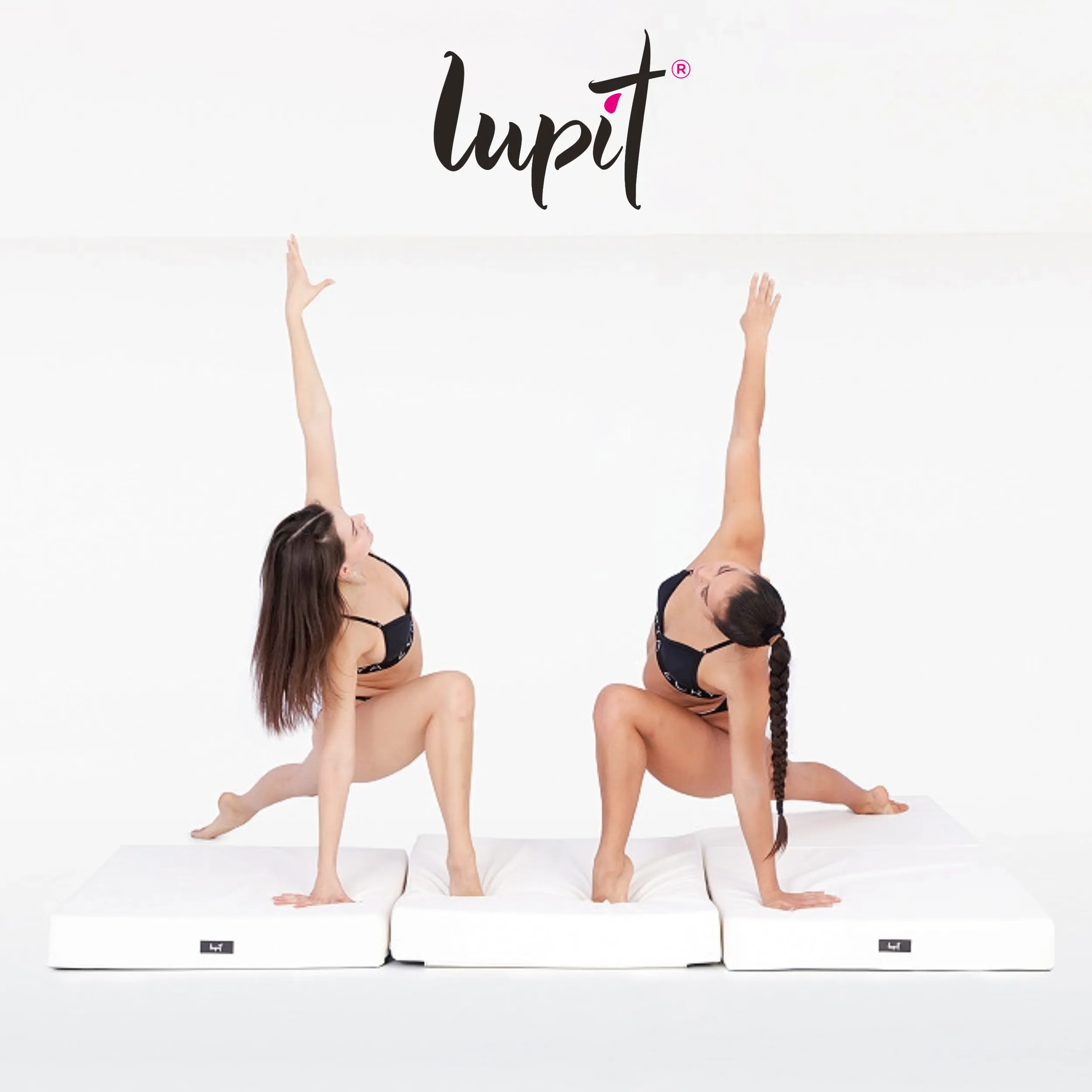 Lupit Crash Mat Square Multi-Use Premium White | 150 cm - 12 cm