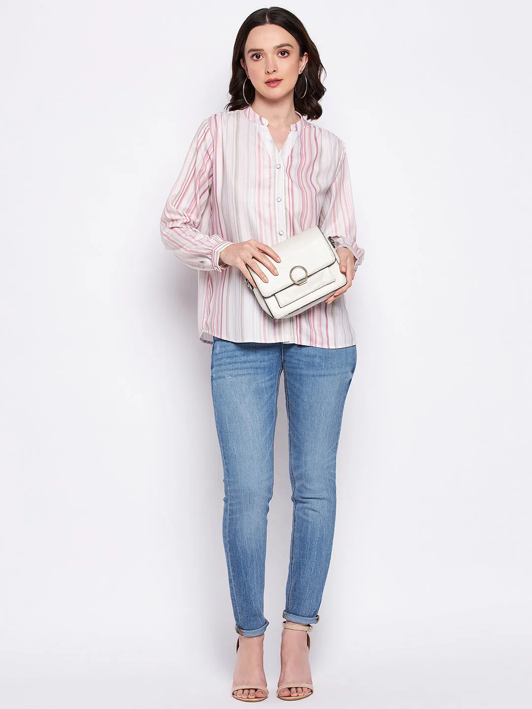 Madame Mandarin Collar Top