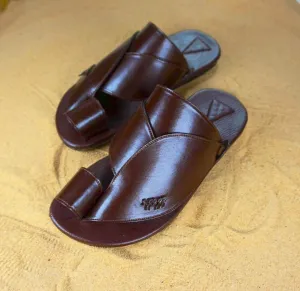 Mens Brown Vegan Leather Sandals ~ SandCruisers ~ Traditional Arabian Sandals ~ Great for Outdoors, Beaches, Parks, Lakes, Pools & Parties!