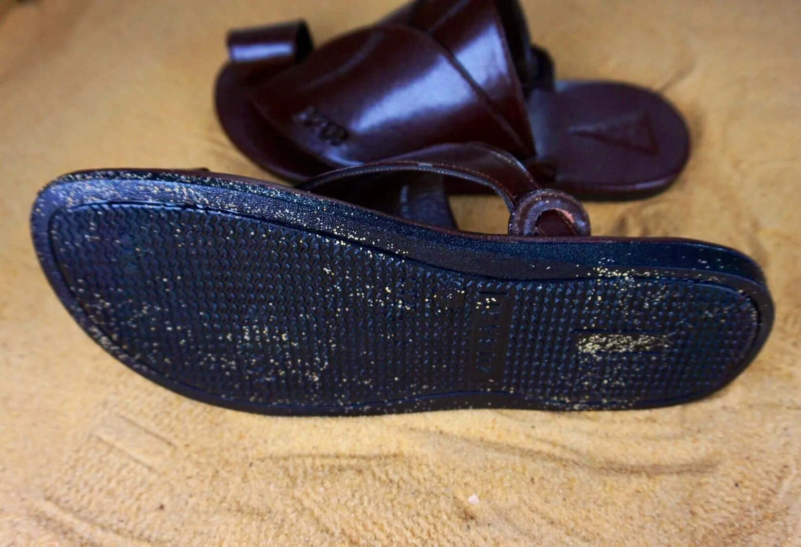 Mens Brown Vegan Leather Sandals ~ SandCruisers ~ Traditional Arabian Sandals ~ Great for Outdoors, Beaches, Parks, Lakes, Pools & Parties!