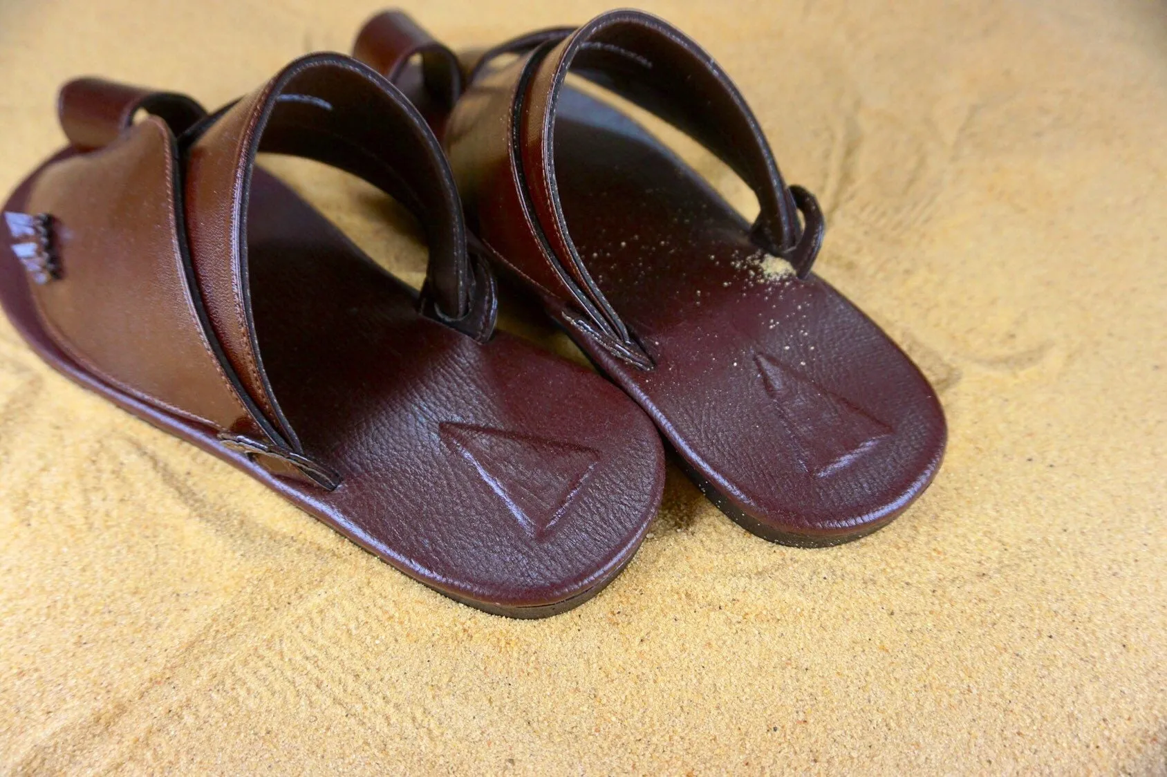 Mens Brown Vegan Leather Sandals ~ SandCruisers ~ Traditional Arabian Sandals ~ Great for Outdoors, Beaches, Parks, Lakes, Pools & Parties!