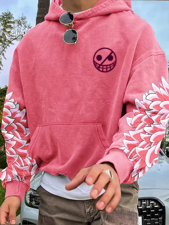 Men's Stylish Comic Print Hoodie