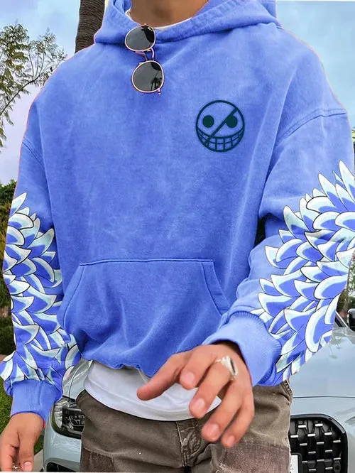 Men's Stylish Comic Print Hoodie