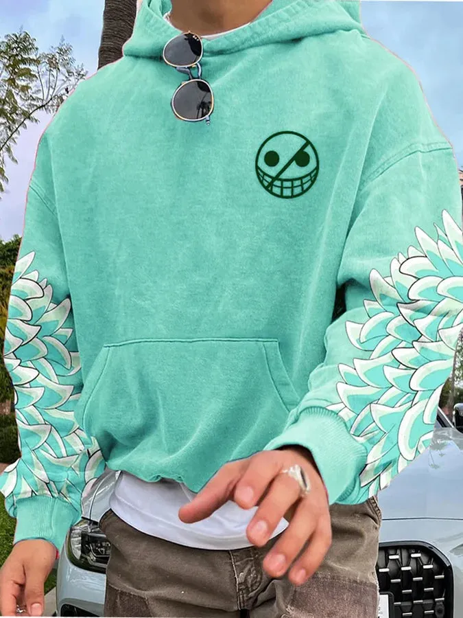 Men's Stylish Comic Print Hoodie