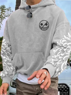 Men's Stylish Comic Print Hoodie