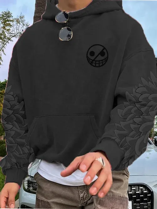 Men's Stylish Comic Print Hoodie