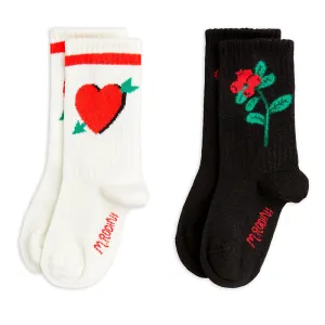 Mini Rodini - Arrowed heart socks - 2 pairs