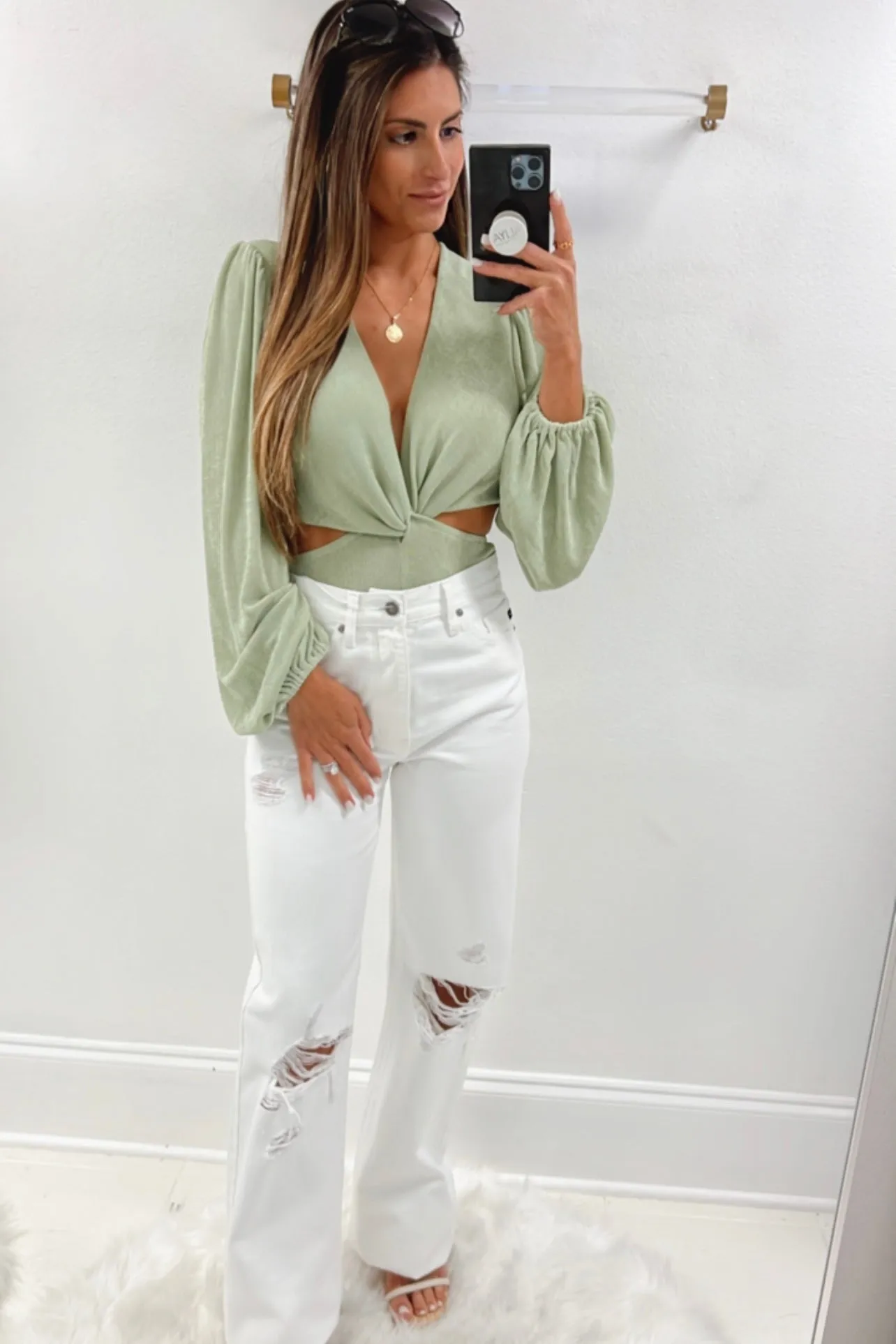 Mirage Sage Bodysuit // LAST ONE
