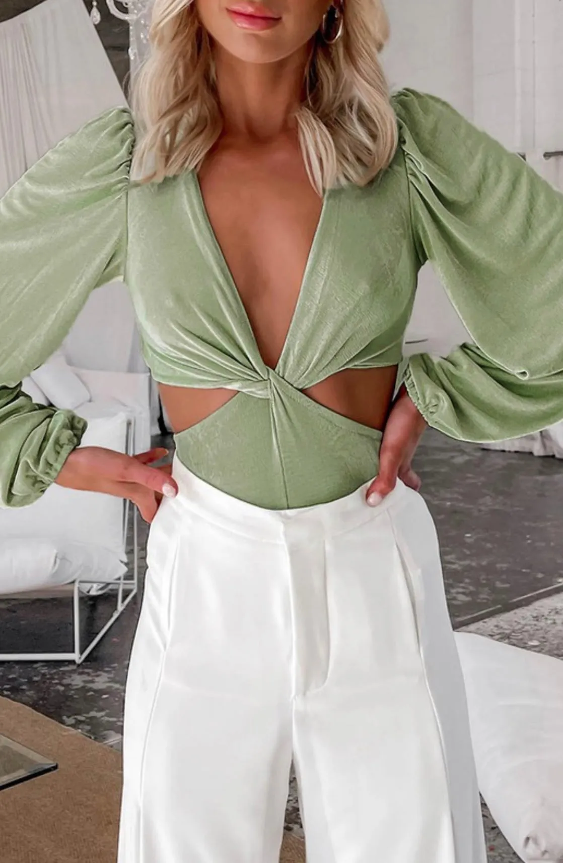 Mirage Sage Bodysuit // LAST ONE