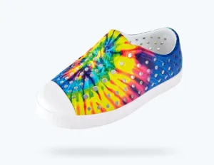 Native Jefferson Shoes in Neon Multi Tie Dye : Sizes C4 to J6
