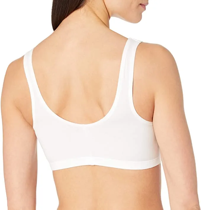 New Fruit of the Loom Women's Front Closure Cotton Bra, White, Sz 36!