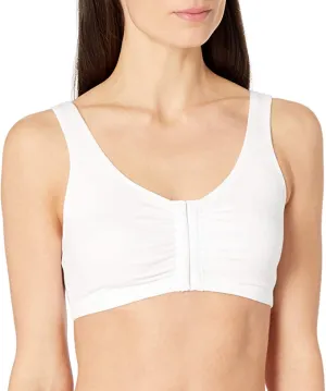 New Fruit of the Loom Women's Front Closure Cotton Bra, White, Sz 36!