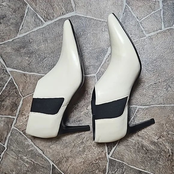 New in Box Rag &amp; Bone Beha Chelsea Leather Bootie Sz 6.5 Antique White