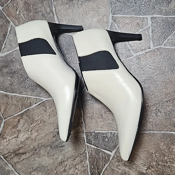 New in Box Rag &amp; Bone Beha Chelsea Leather Bootie Sz 6.5 Antique White