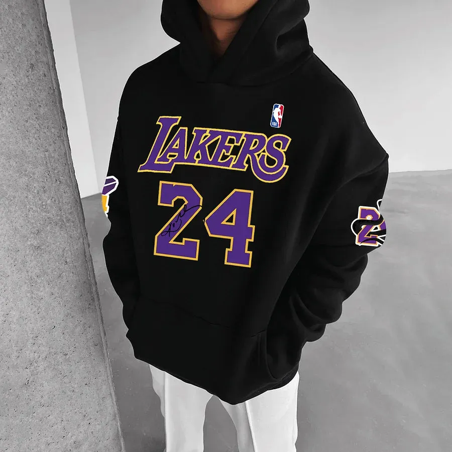 New Oversize Kobe Bryant Los Angeles Lakers Hoodie Sz XL Unbranded