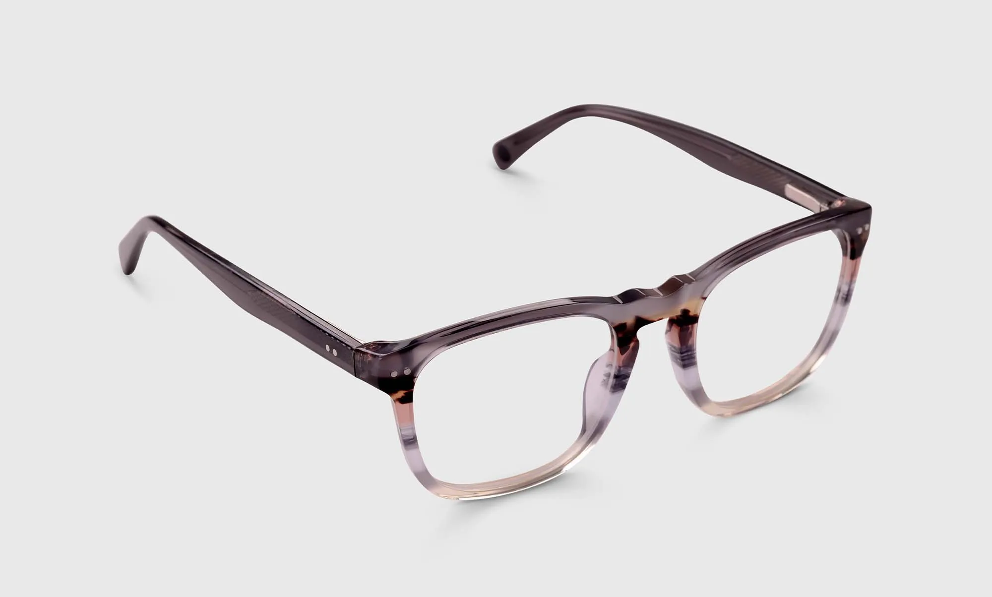 New Sport Color 74 - Smokey Grey and Toroise Striped Front with Charcoal Grey Temples