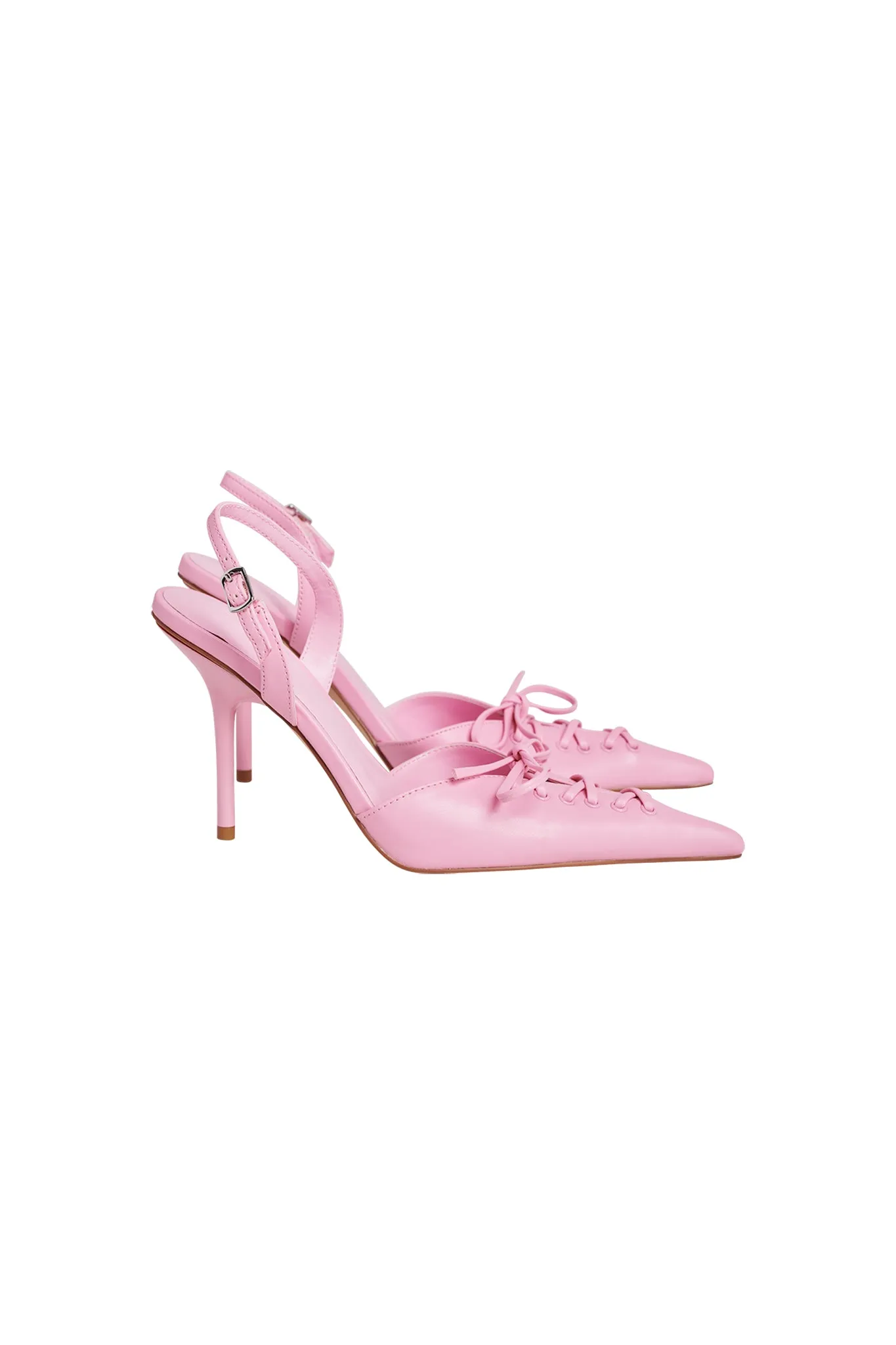 NOORI LACE MULE - PINK : BABY PINK
