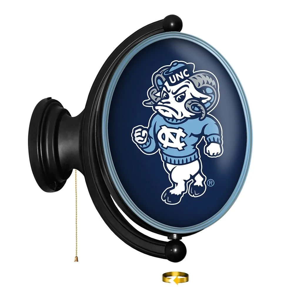 North Carolina Tar Heels: Mascot - Original Oval Rotating Lighted Wall Sign