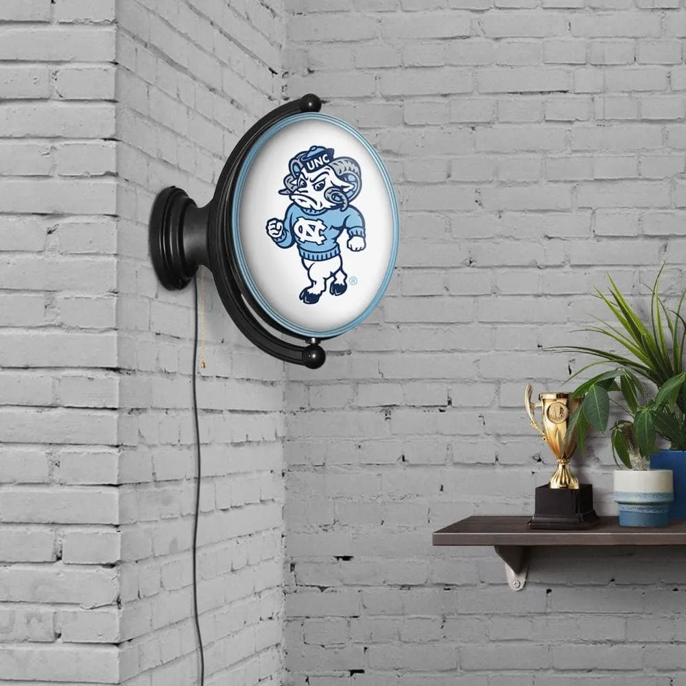 North Carolina Tar Heels: Mascot - Original Oval Rotating Lighted Wall Sign