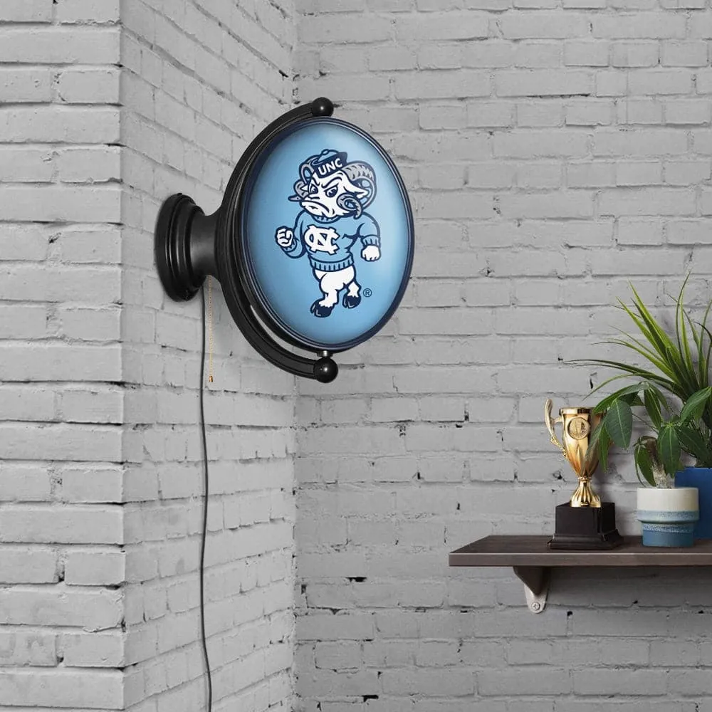 North Carolina Tar Heels: Mascot - Original Oval Rotating Lighted Wall Sign