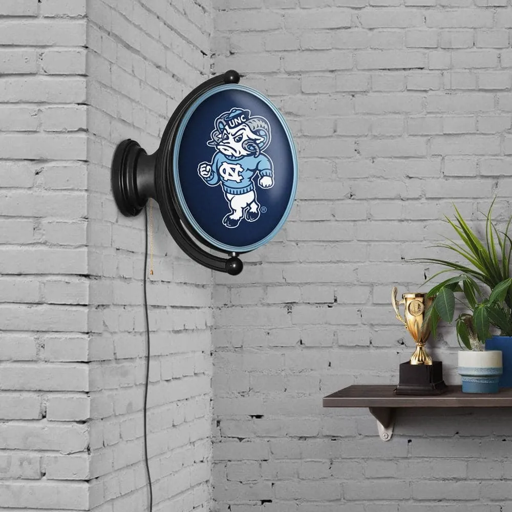 North Carolina Tar Heels: Mascot - Original Oval Rotating Lighted Wall Sign