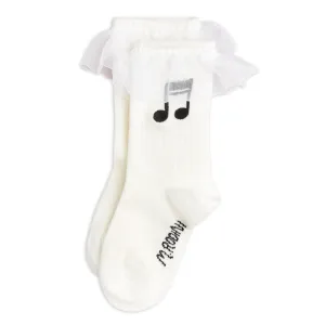 Note Frill Socks by Mini Rodini