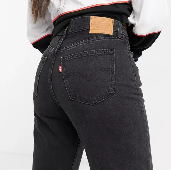 NWT Levi's Premium Black Soul Loose Straight Jeans