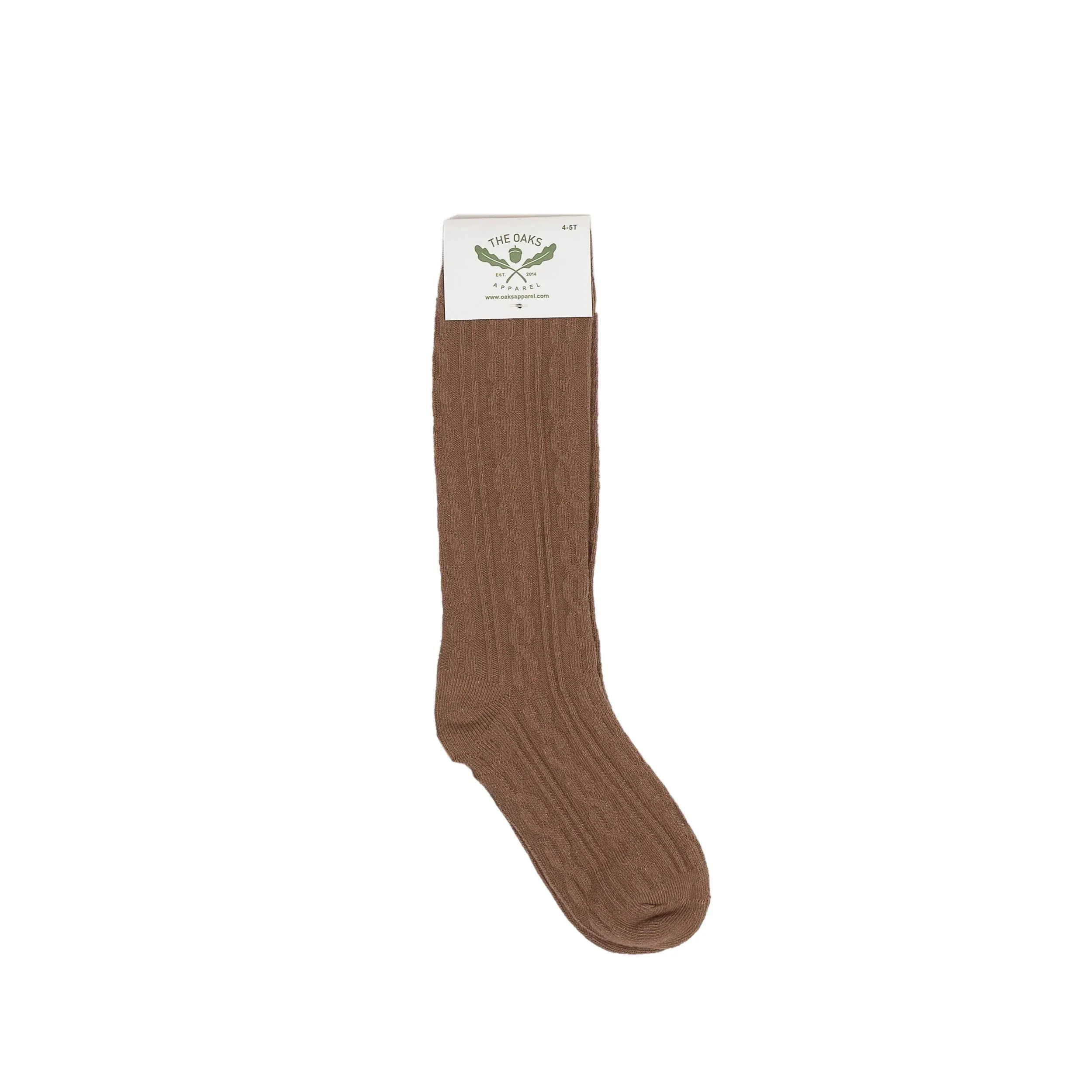 Oaks Apparel Braided Socks - Brown