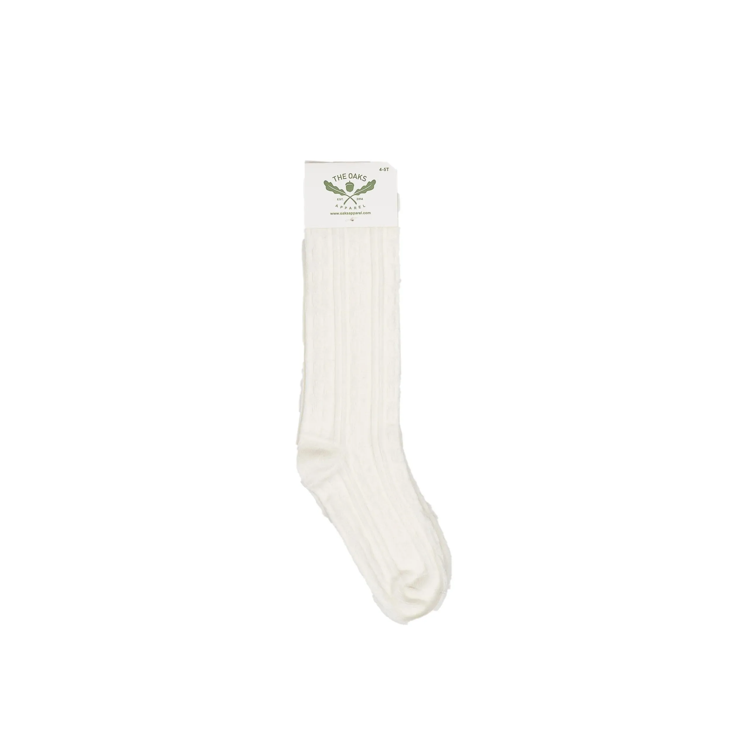 Oaks Apparel Braided Socks - White