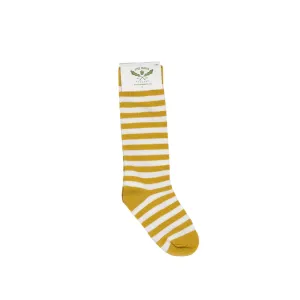 Oaks Apparel Socks - Mustard Striped