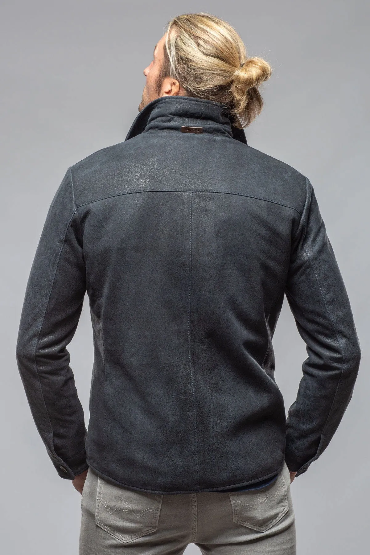 Odin Rugged Shirt Jacket In Steel Blue