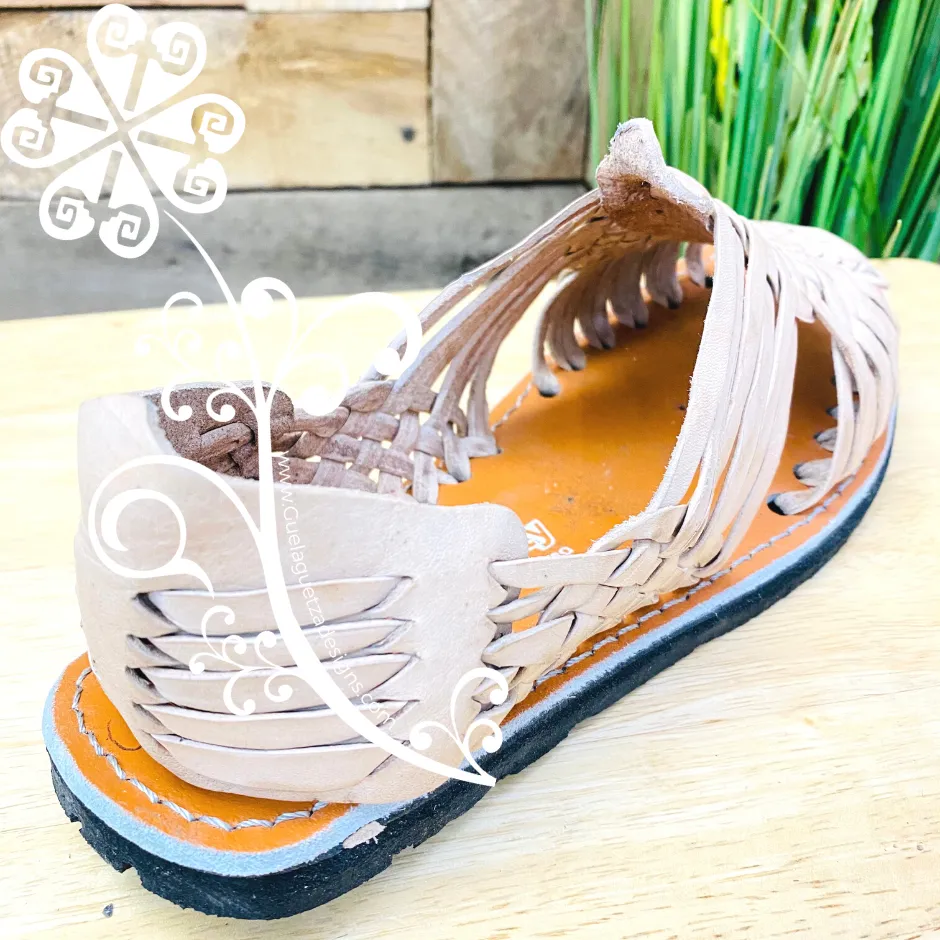 Off White Tejido Leather Men Huaraches