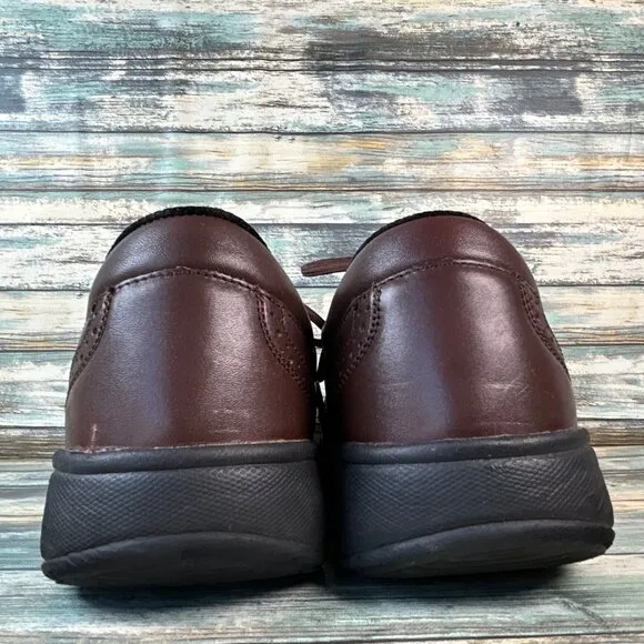 Orthofeet Gramercy Mens Oxford Shoes Size 11.5D Brown Leather Brogue Orthotics