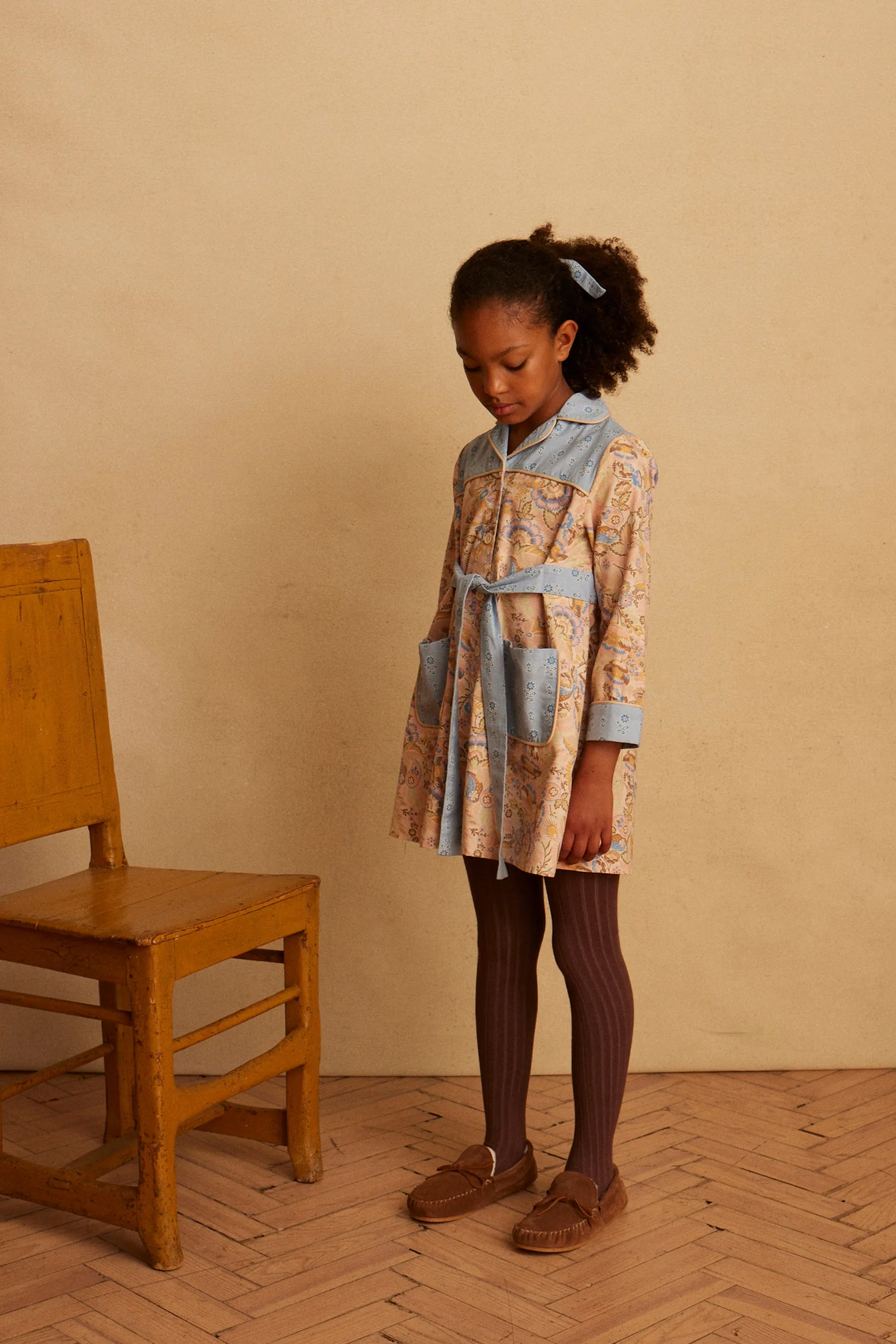 (OUTLET) Ribbed Tights - Caramel/Rosewood/Chocolate/Blue Mist