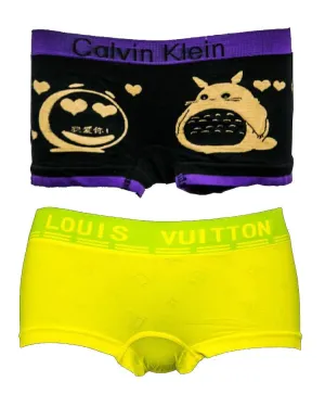 Pack Of 2 Ladies Stylish Boxer Panties