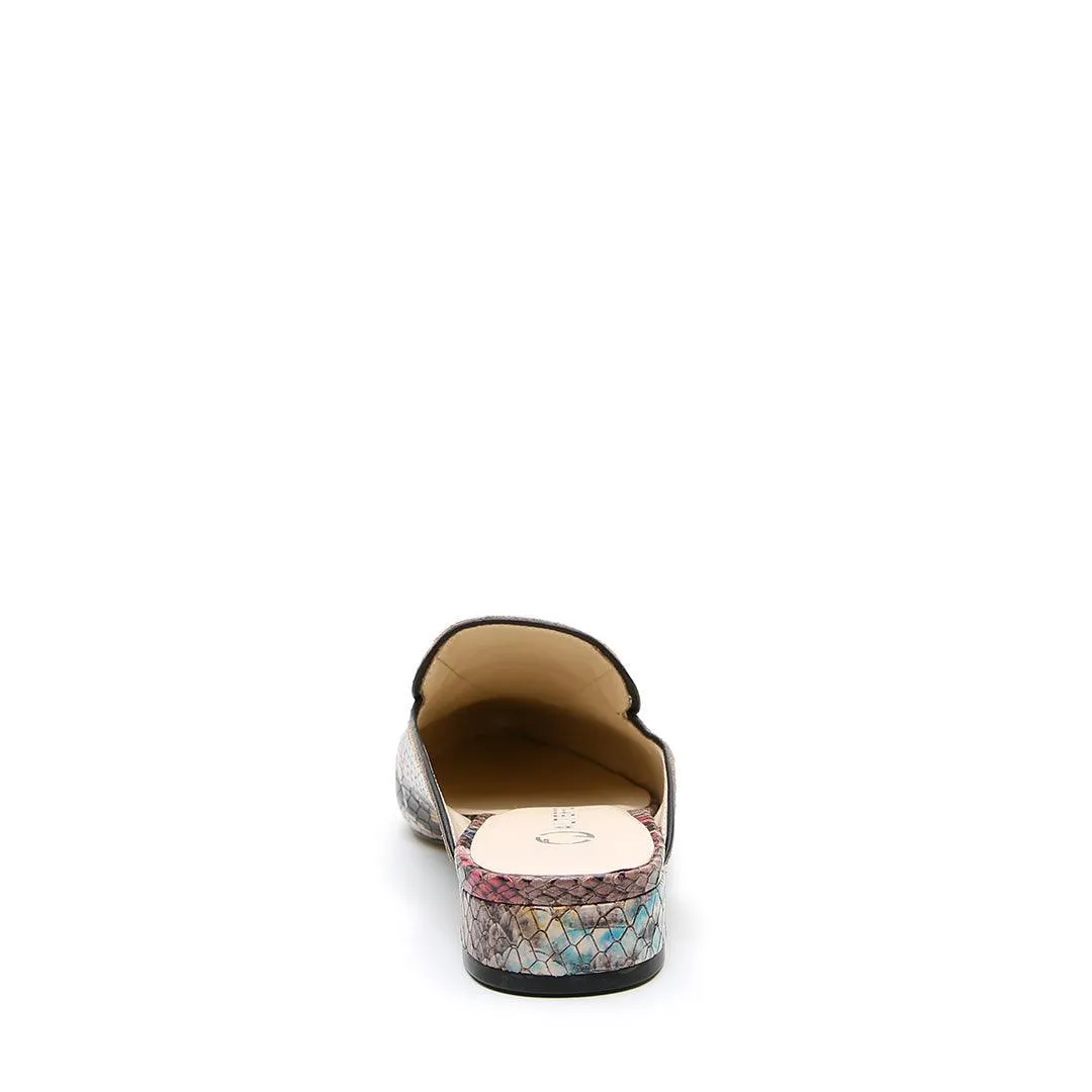 Painted Snake Pointed Loafer