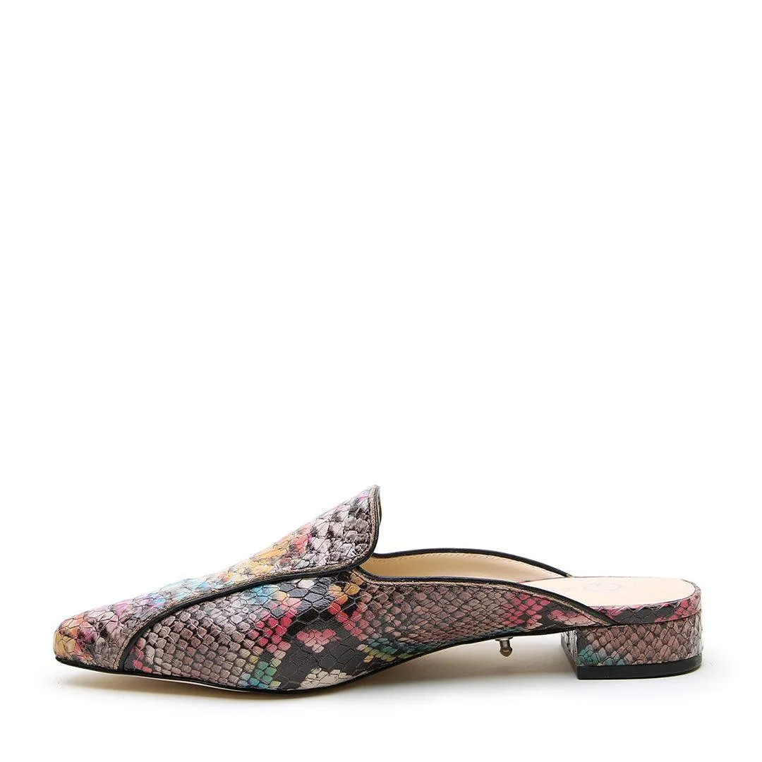 Painted Snake Pointed Loafer