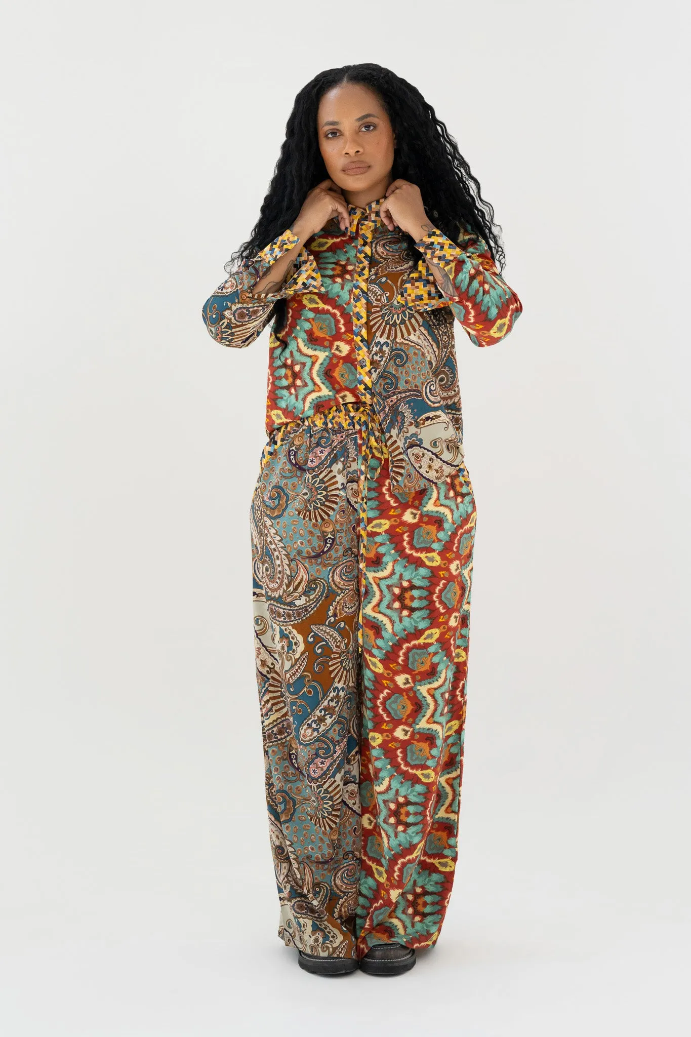 Paisley Button-Up