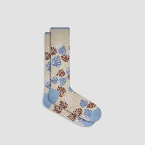 Palm Leaves Mid-Calf Socks
